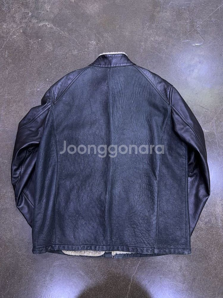 양가죽 양털 안감 투톤 무스탕 레더자켓 105--1