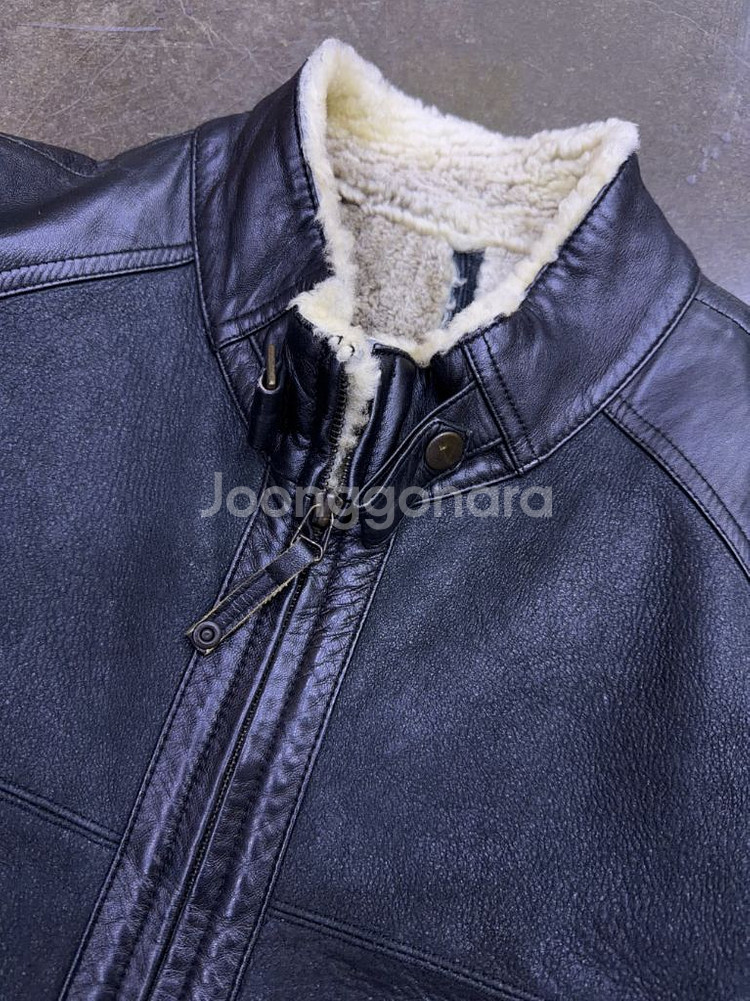 양가죽 양털 안감 투톤 무스탕 레더자켓 105--3