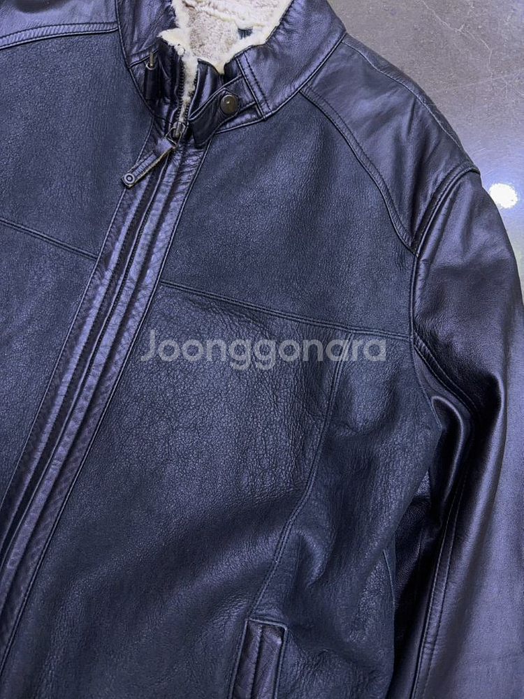 양가죽 양털 안감 투톤 무스탕 레더자켓 105--4