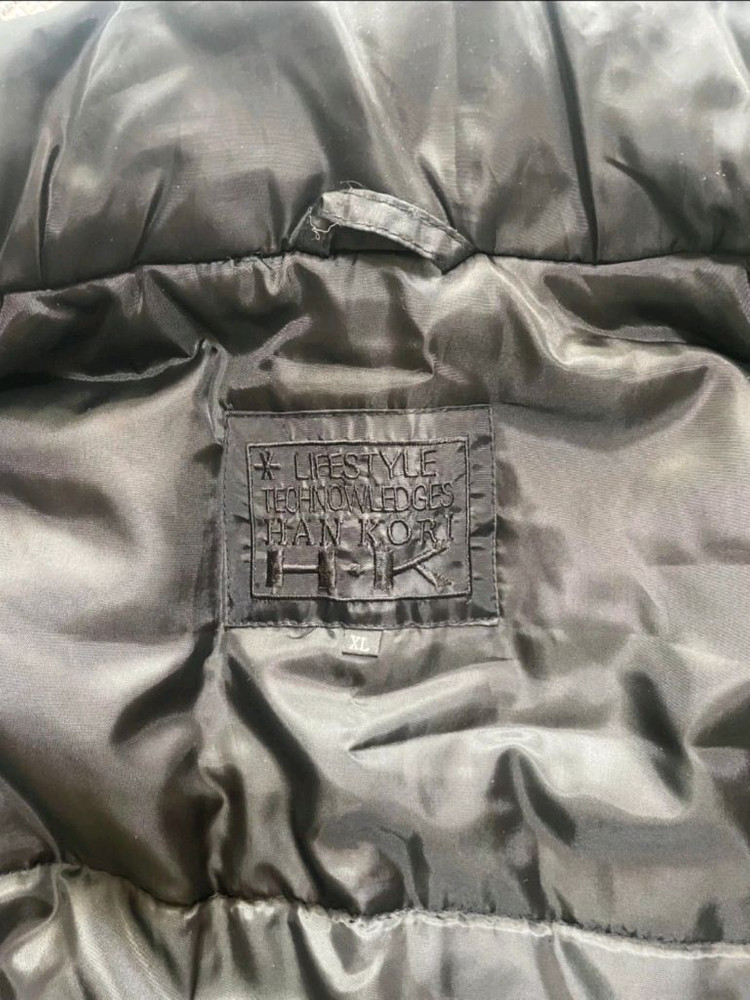 블랙 컬러의 HANKORT 패딩 점퍼 XL--2