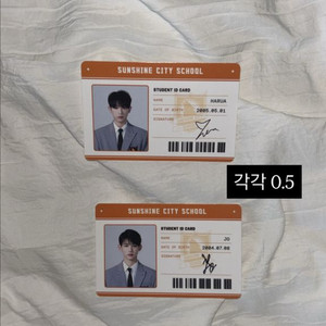 앤팀 죠 조 하루아 포카 선샤스 학생증 이미지