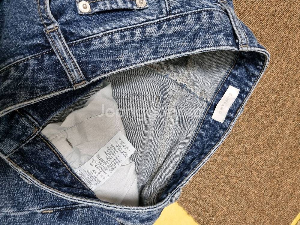 지오다노 NEW 노정의 기모 스트네이트 데님--4