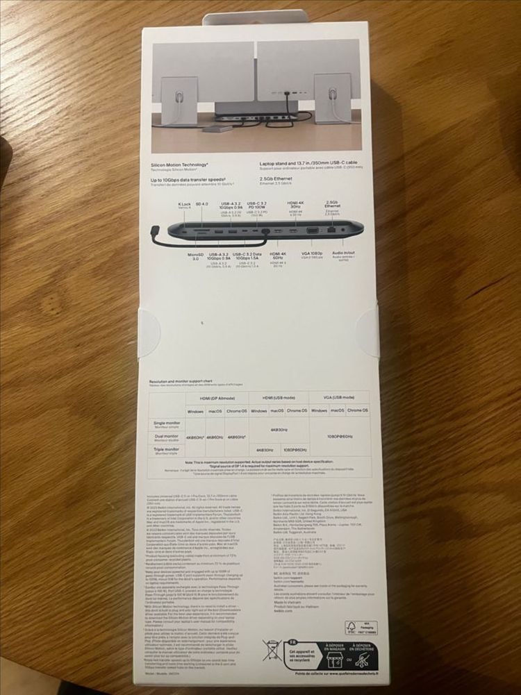 벨킨 connect USB-C 멀티포트 독 이미지