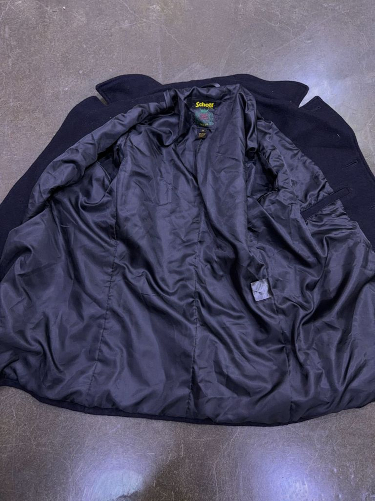 Schott 쇼트 NYC 울 싱글 해군 피코트 M 이미지