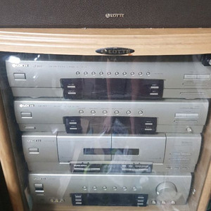 롯데 오디오(전축) 세트 팝니다(5단/부품용)
