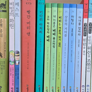 비룡소클래식 새책-빨간머리앤,키다리아저씨 등 7권/시공주니어 문고-삐삐,마틸다,샬롯의거미줄 등 이미지