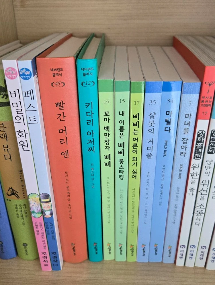 비룡소클래식 새책-빨간머리앤,키다리아저씨 등 7권/시공주니어 문고-삐삐,마틸다,샬롯의거미줄 등 이미지