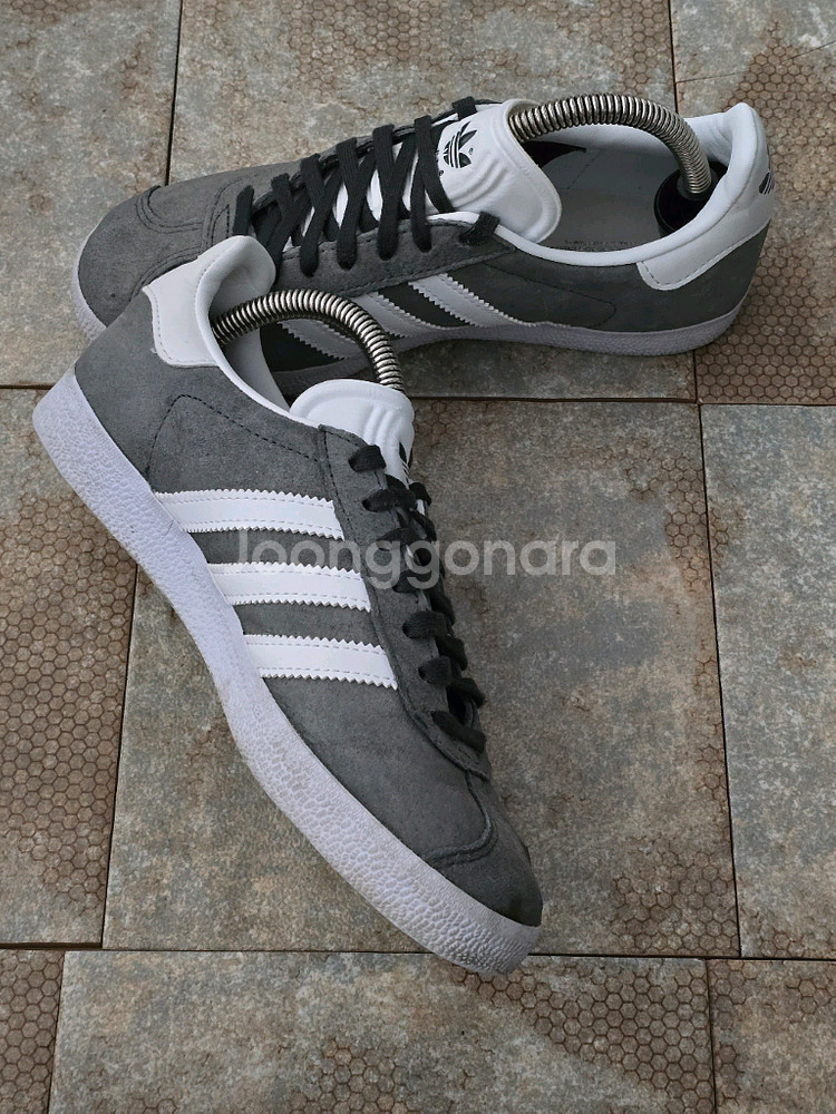 (225)아디다스 가젤 솔리드 그레이 스니커즈 운동화--3