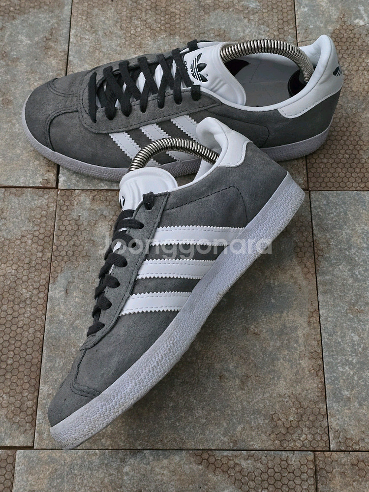 (225)아디다스 가젤 솔리드 그레이 스니커즈 운동화--5