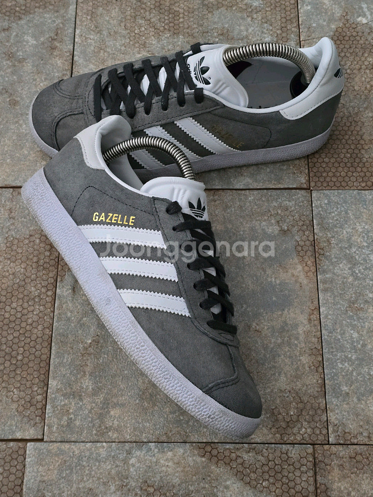 (225)아디다스 가젤 솔리드 그레이 스니커즈 운동화--6