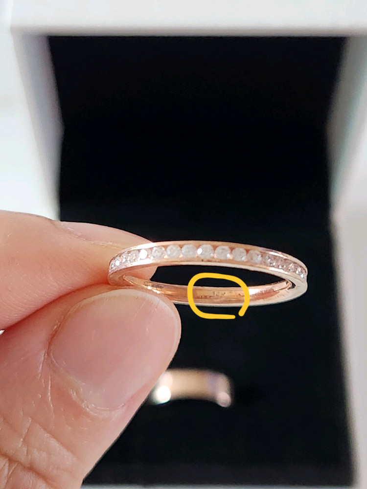 (새상품) 이터너티 가드링 14k 뺑돌이 반지--7