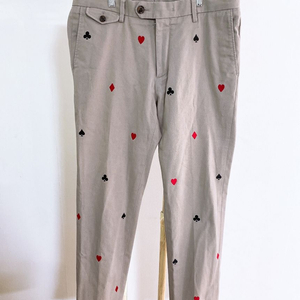 (32인치)헤지스남자멀티로고스판면바지