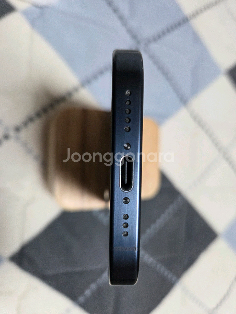 아이폰 15 프로 블루 128 배터리 100% 사이클 3 풀박--6