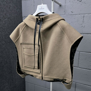 루이비통 모노그램 더블페이스 오픈 암 후드 자켓 36