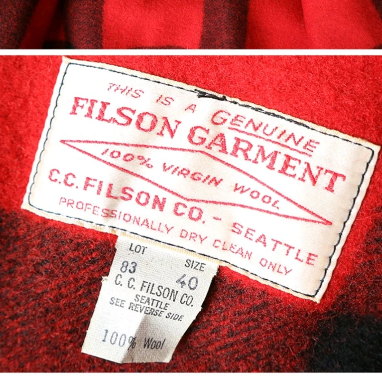 미국산 80-90S 미국산 filson 필슨 더블 메키노 크루저 자켓 RRL 버즈릭슨 웨어하우스 LVC 리얼맥코이 이미지