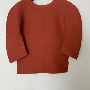 플리츠 플리즈 미스트레치 라운드 티