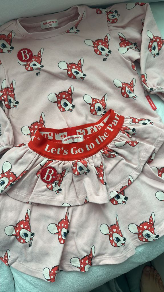 베베드피노 래리세트 상의110 하의s 사용감있음--1