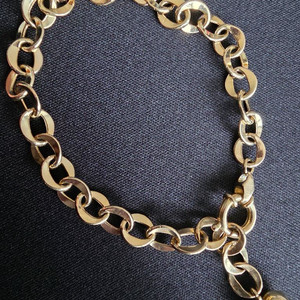 14K 할로우 체인 팔찌