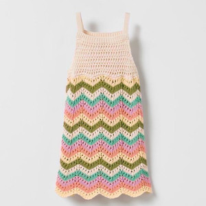 ZARA 자라키즈 여아 크로셰 니트 원피스 6-7 (120cm)