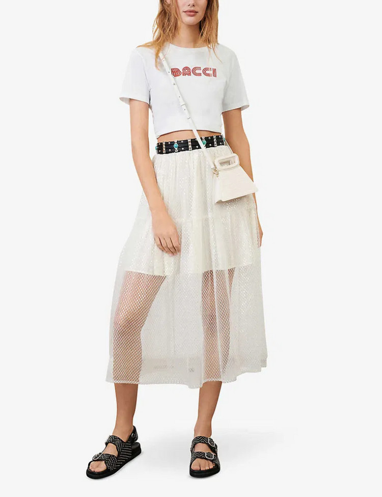 마쥬 이다인 스팽글 스커트 36사이즈 새상품 이미지