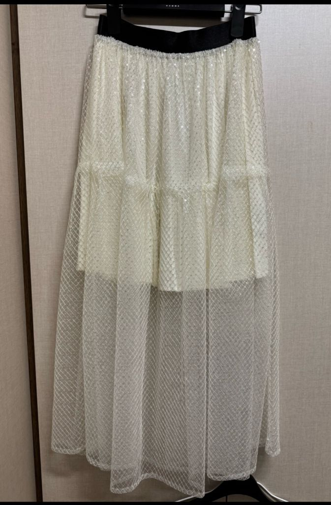 마쥬 이다인 스팽글 스커트 36사이즈 새상품 이미지