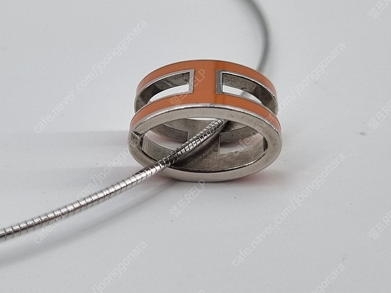 중고 에르메스 팝아슈 목걸이--5