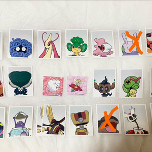 포켓몬스터 증사 증명사진 스티커 앨범 가챠