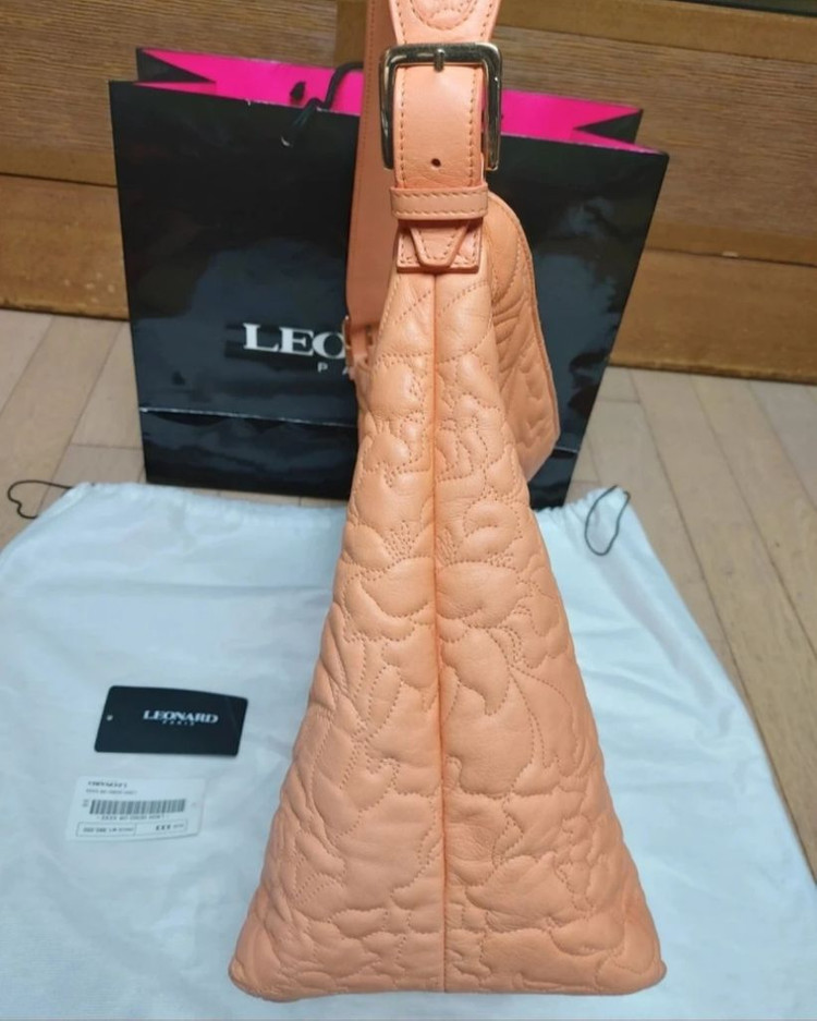 [정품] 레오나드 퀼팅 가죽 숄더백--4
