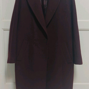 LIST 리스트 버건디 울 코트 66사이즈