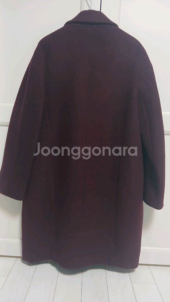 LIST 리스트 버건디 울 코트 66사이즈--2