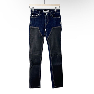 [34] GIVENCHY 지방시 여성 레더 슬림핏 데님진 청바지 팬츠