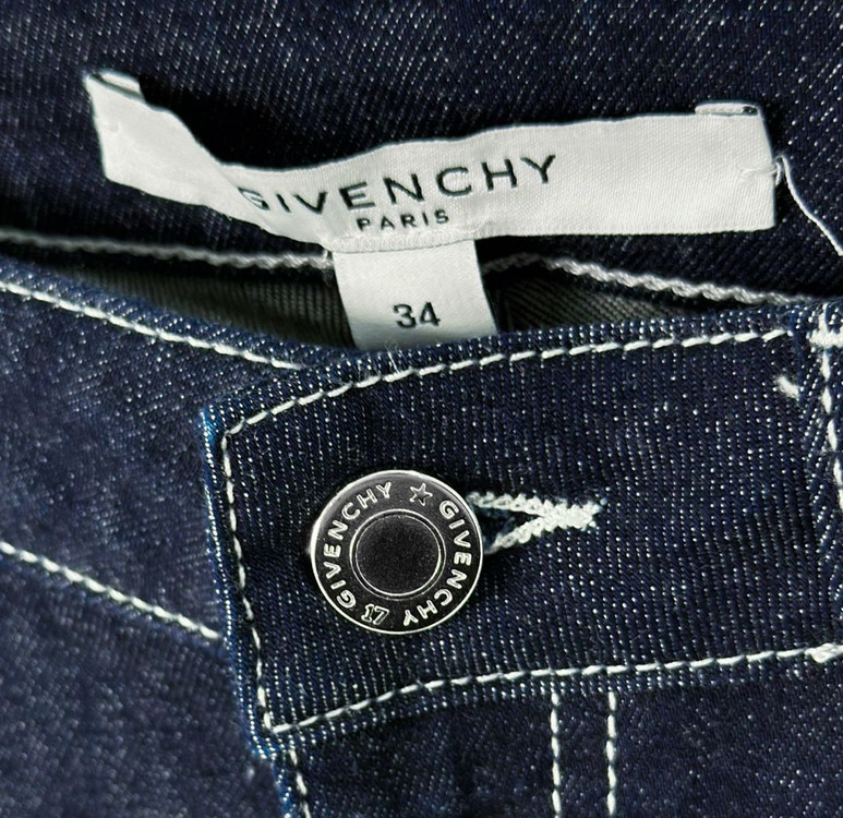 [34] GIVENCHY 지방시 여성 레더 슬림핏 데님진 청바지 팬츠 이미지