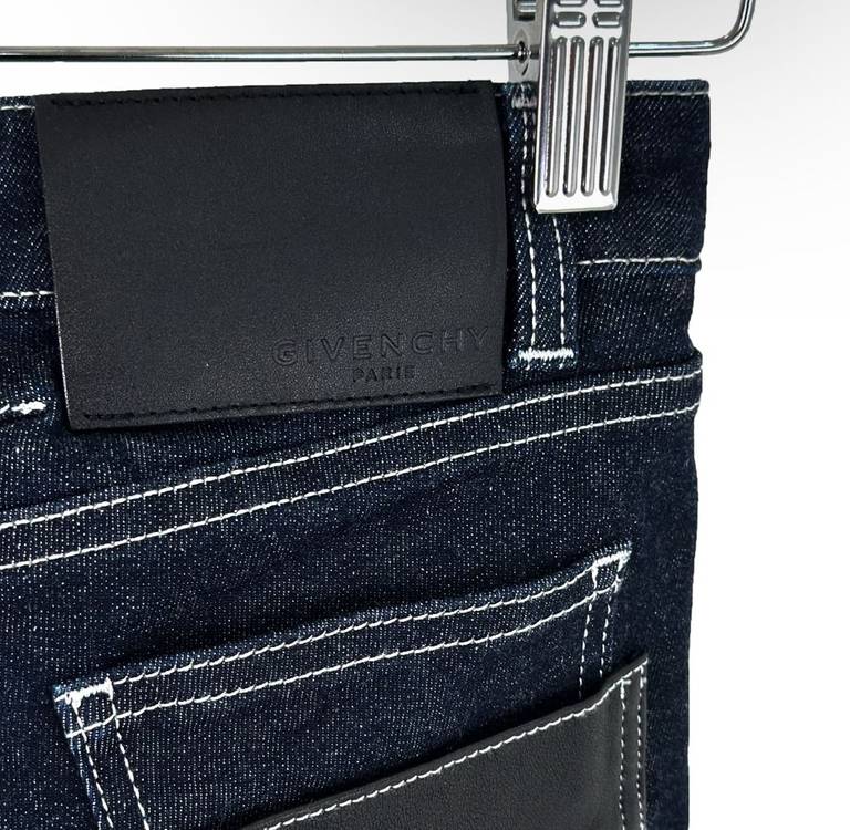 [34] GIVENCHY 지방시 여성 레더 슬림핏 데님진 청바지 팬츠 이미지