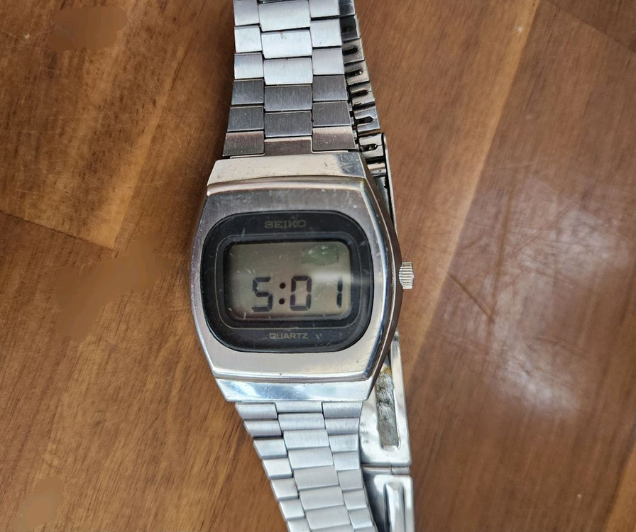 (수집.빈티지)세이코 메탈 쿼츠 디지털 시계--1