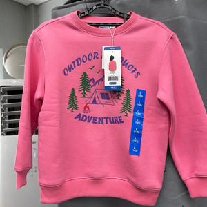 아웃도어 핑크 맨투맨 L (145)