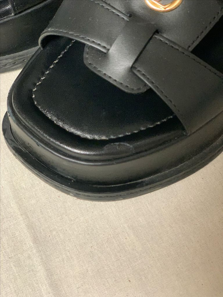 루이비통 마야 플랫폼 샌들--4