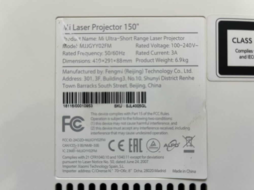 샤오미 미레이저 150 초단초점 프로젝터 4K 지원--3