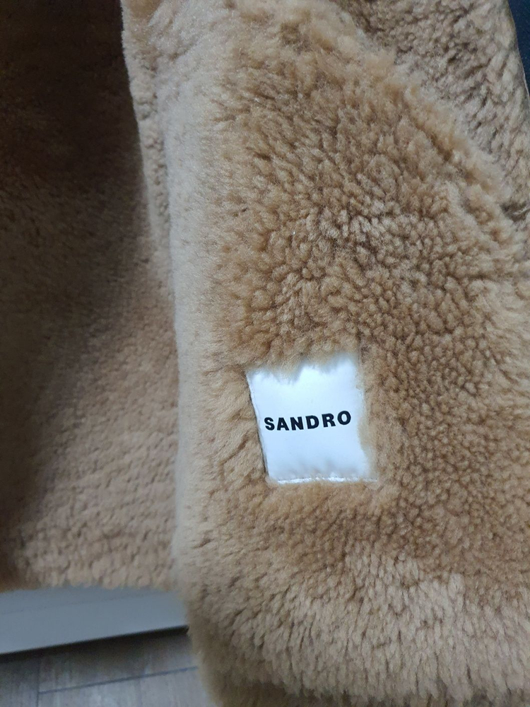 (새상품) 산드로 남성 시어링 무스탕 (사이즈M, L)--6