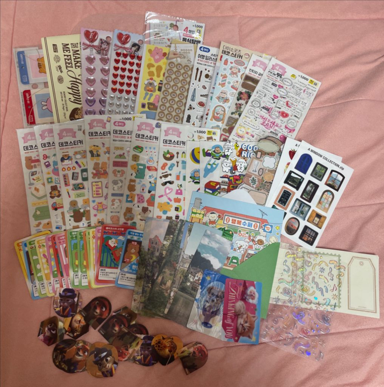 다이소 인형옷/스티커--2