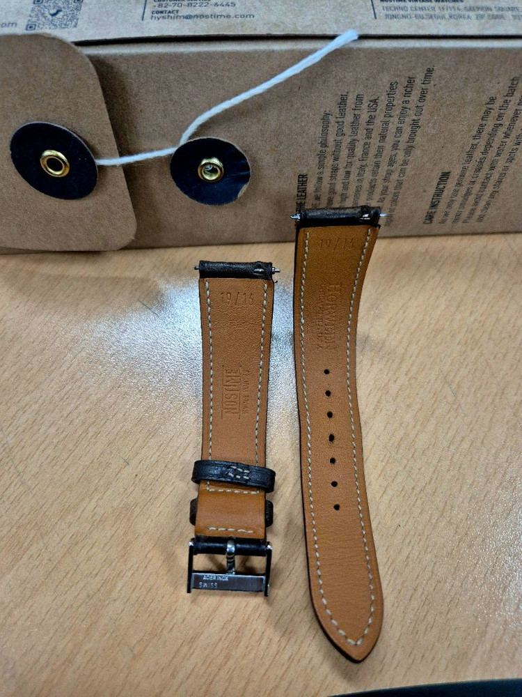 노스타임 시계 스트랩 호윈 말가죽 HORWEEN HORSE GRAYSTONE 이미지