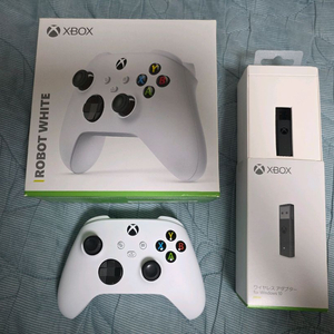 Xbox 엑스박스 컨트롤러 4세대 화이트 + 일본정품 리시버