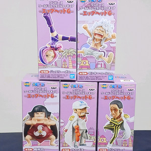 (원피스 월콜) 에그헤드 6탄 니카 월드콜렉터블 피규어 세트 키자루 아카이누