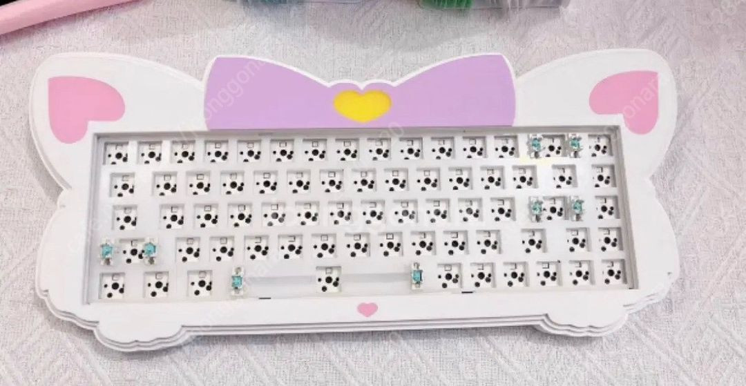 리그오브레전드 롤 유미 고양이 키보드 키판 (키캡X)--1