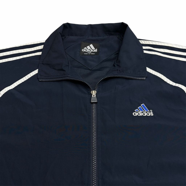 아디다스 90s 올드스쿨 네이비 트랙탑 져지 스타일 바람막이 105 xl--2