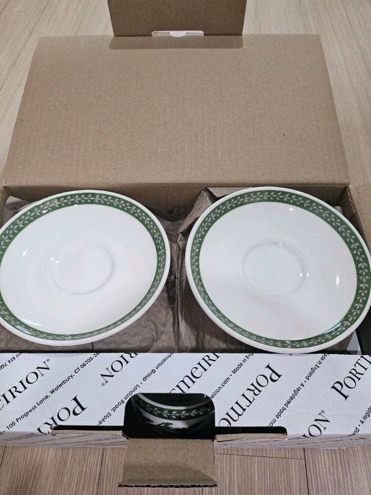 포트메리온 보타닉가든 에칭 커피잔(형) 6인조 12P--5