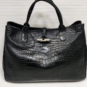 롱샴 가죽 토드백