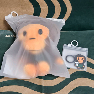 미개봉&2종]스타벅스 베이프 콜라보 베이비 마일로 폴더블백&키체인 키링