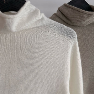 [고퀄 새상품] 캐시미어 홀가먼트 반넥 목폴라 니트 (4 색상/국내 하이퀄리티 공장 라인)
