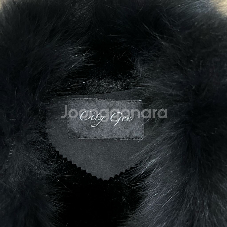 시티지 여성 스웨이드 무스탕 퍼자켓 [블랙] M/95--3