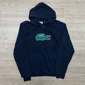 라코스테 빅로고 기모 후드티 [네이비] 4사이즈